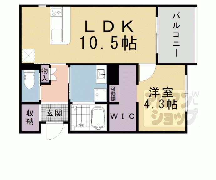【(仮称)中京区姉小路通堀川東入鍛冶町計画】間取