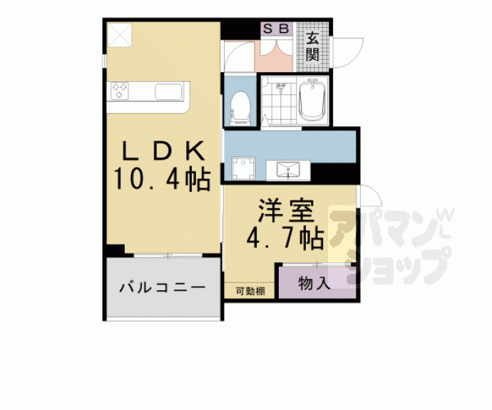 【(仮称)中京区姉小路通堀川東入鍛冶町計画】間取