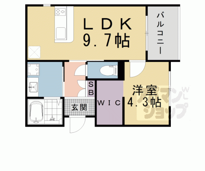 【（仮称）中京区姉小路通堀川東入鍛冶町計画】間取