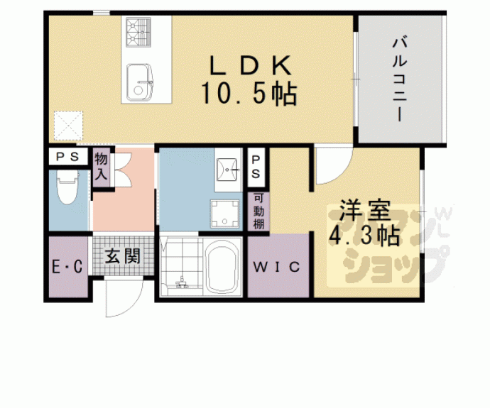 【(仮称)中京区姉小路通堀川東入鍛冶町】間取