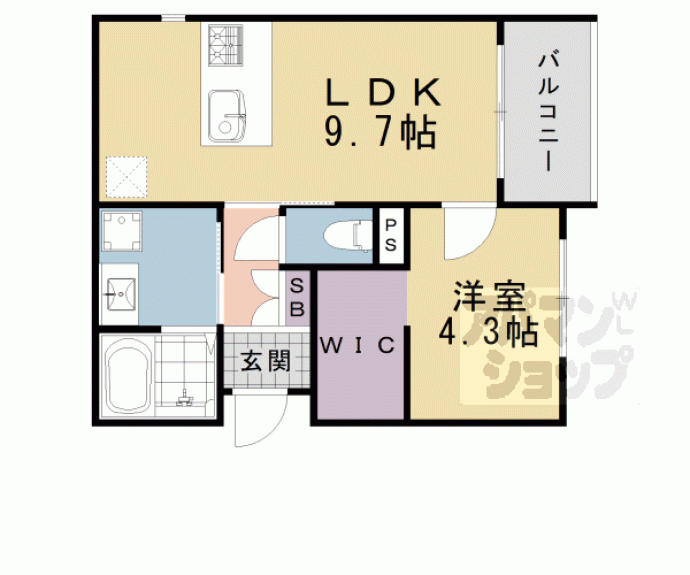【(仮称)中京区姉小路通堀川東入鍛冶町】間取