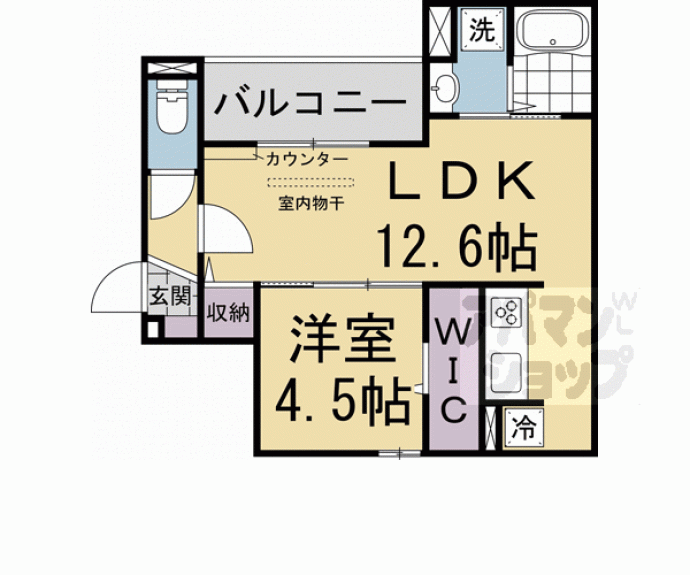 【ＧＲＡＭＭ丹波口】間取