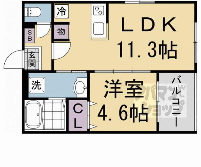 【ボヌール太秦】間取