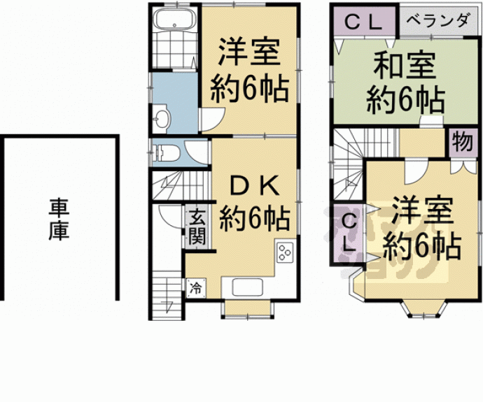 【壬生中川町戸建】間取