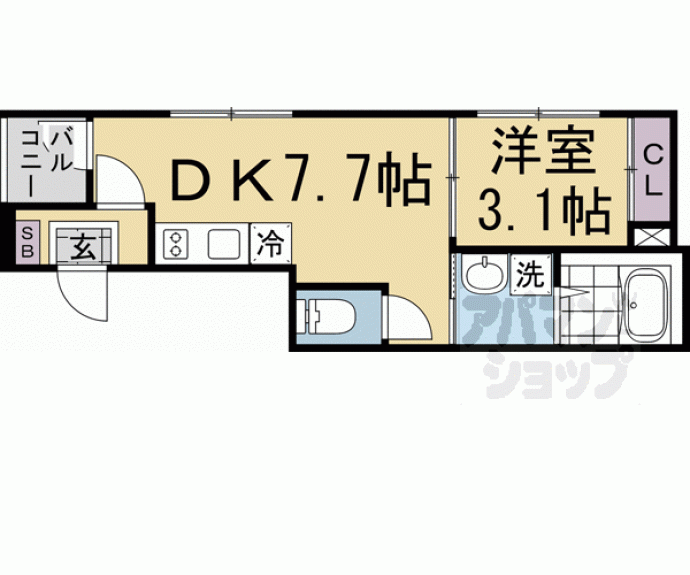【アミティア円町】間取