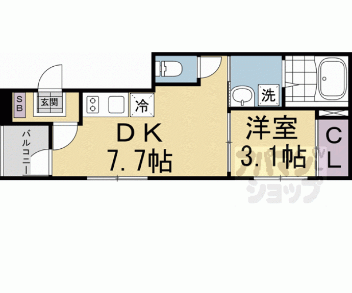 【アミティア円町】間取