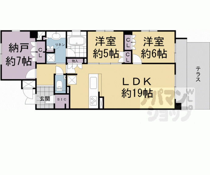 【レジデンス　ザ　京都東山大和大路】間取