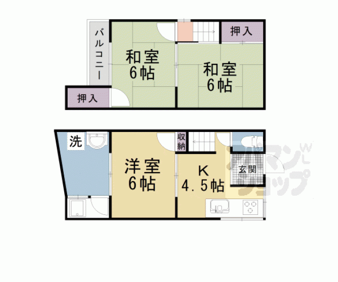 【音羽稲芝貸家】間取