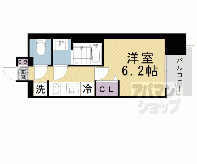 【プレサンス大津京町ヴェリス】間取