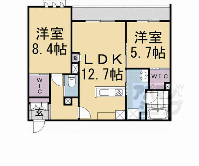 【ミラーエステート イーストビル】間取