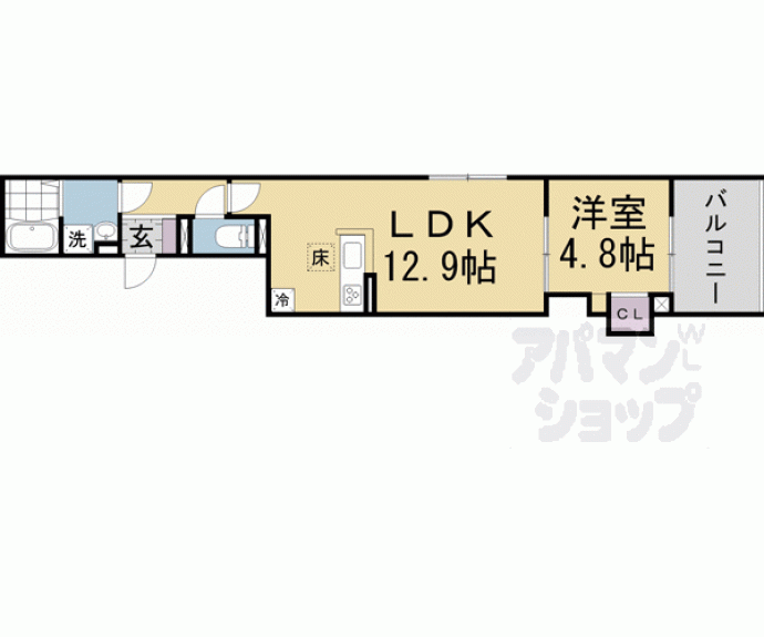 【GRAMM丹波口】間取