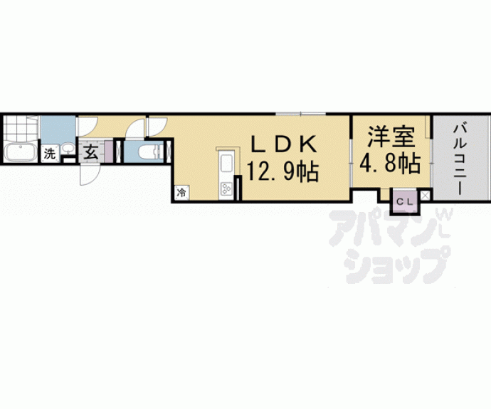 【GRAMM丹波口】間取