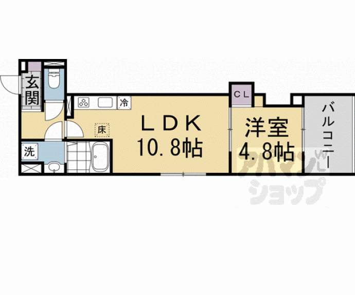 【GRAMM丹波口】間取
