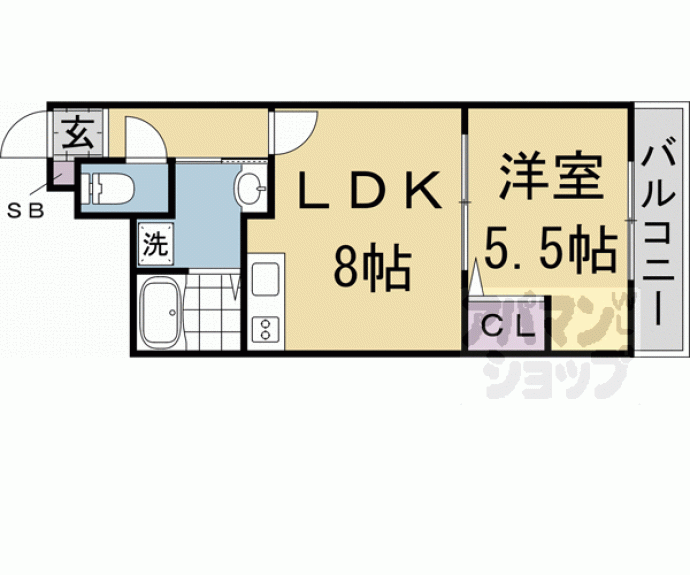 【サクシード伏見京橋 2nd】間取