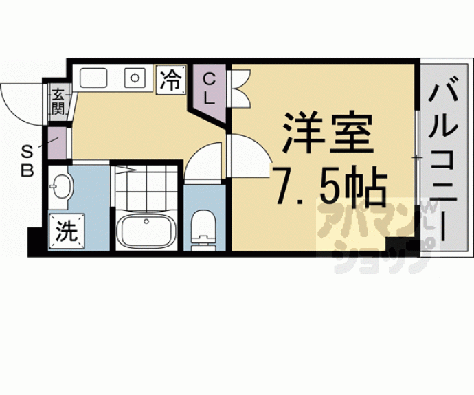 【バウハウス蔦町】間取