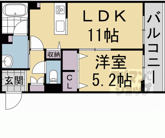 【シャーメゾン　マーサ東山】間取