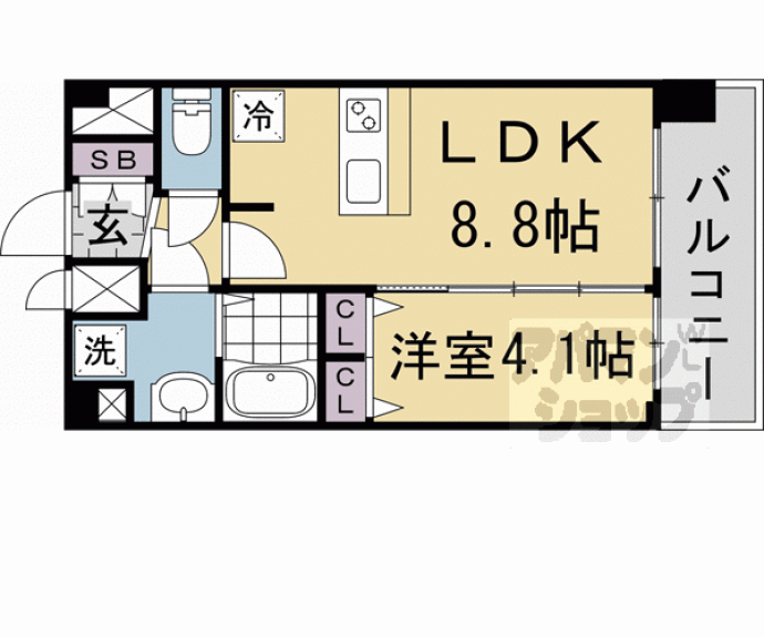 【プレサンス十条凜華】間取