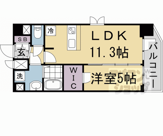 【プレサンス十条凜華】間取