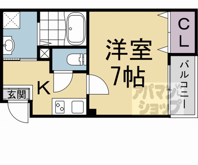 【ＶＥＧＡＳ西ノ京　Ｂ】間取