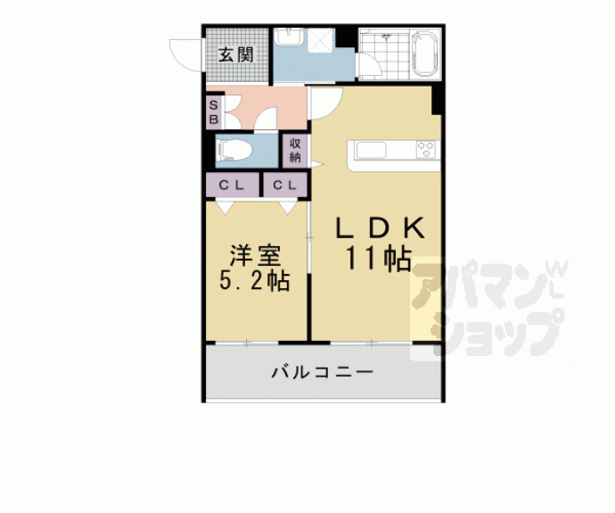 【シャーメゾン マーサ東山】間取