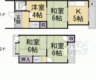 【醍醐南里町５２－３１貸家】