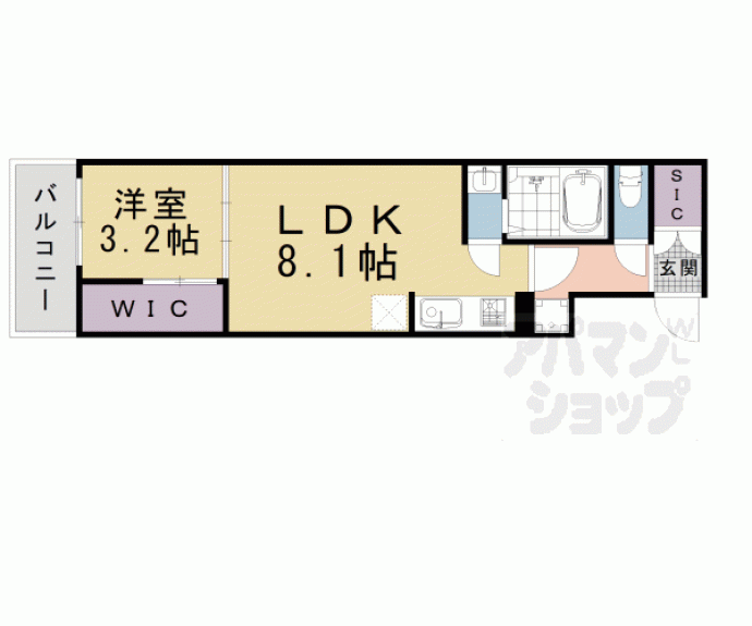 【シエーナグランデ四条烏丸】間取