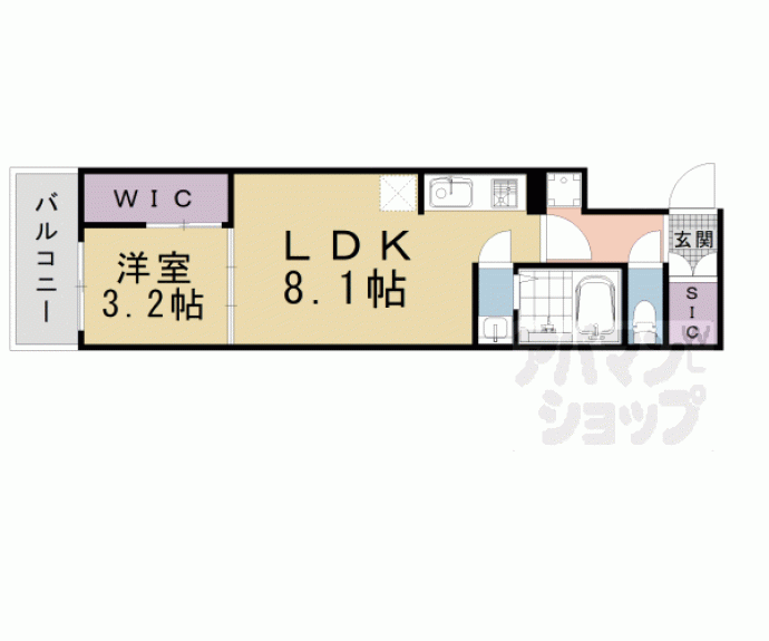 【シエーナグランデ四条烏丸】間取