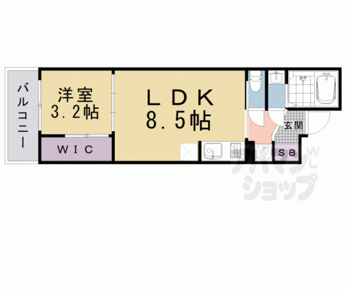 【シエーナグランデ四条烏丸】間取