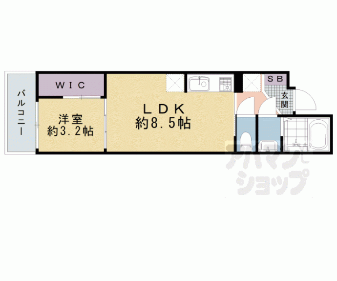 【シエーナグランデ四条烏丸】間取