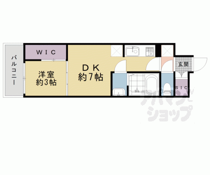 【シエーナグランデ四条烏丸】間取