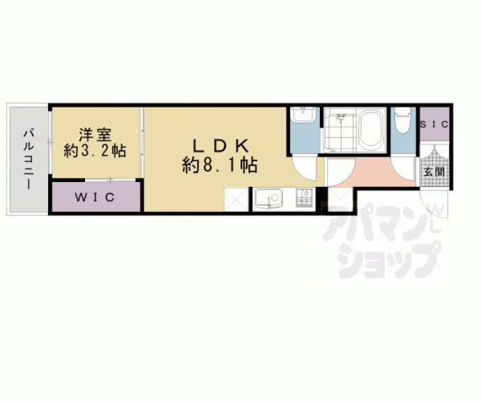 【シエーナグランデ四条烏丸】間取