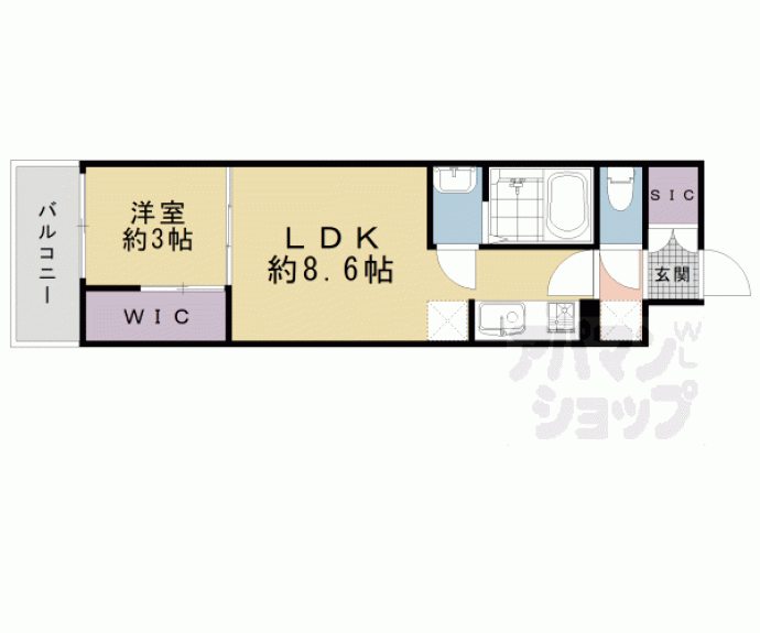 【シエーナグランデ四条烏丸】間取