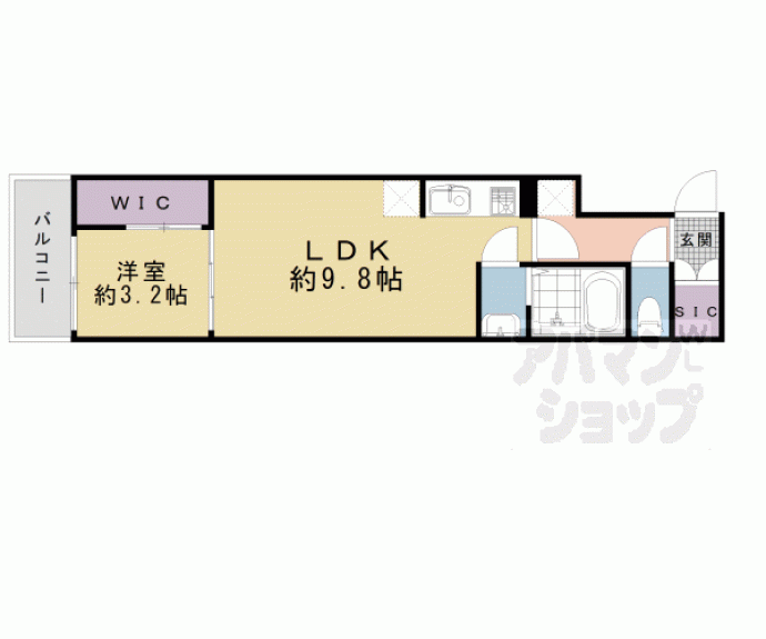 【シエーナグランデ四条烏丸】間取