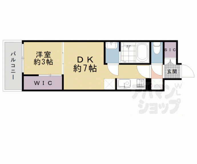 【シエーナグランデ四条烏丸】間取