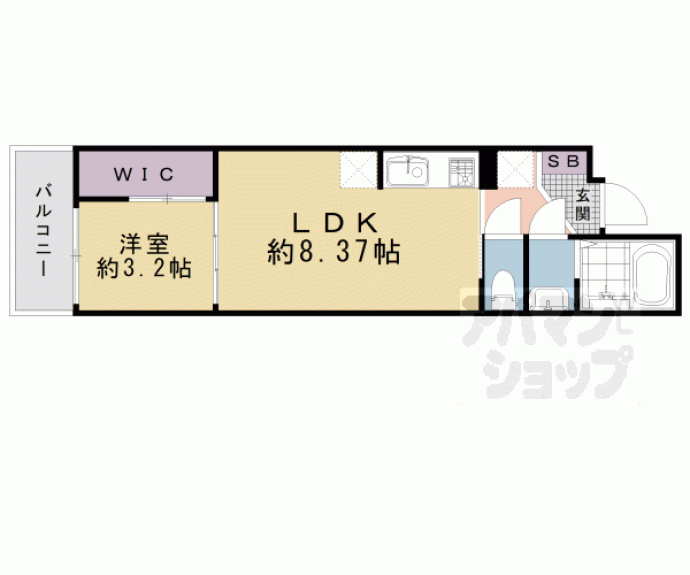 【シエーナグランデ四条烏丸】間取