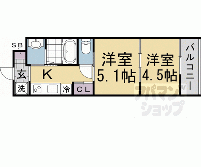 【アドバンス京都リエートⅠ】間取