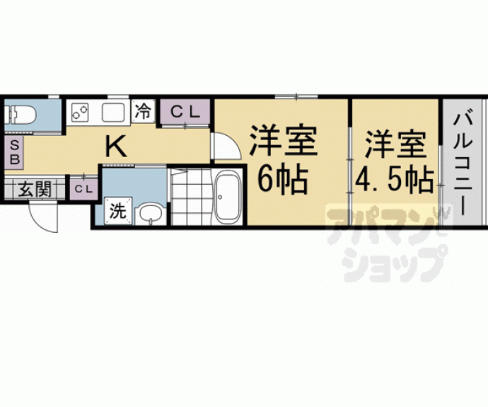【アドバンス京都リエートⅠ】間取