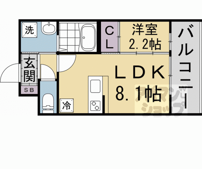 【アドバンス京都リエートⅡ】間取
