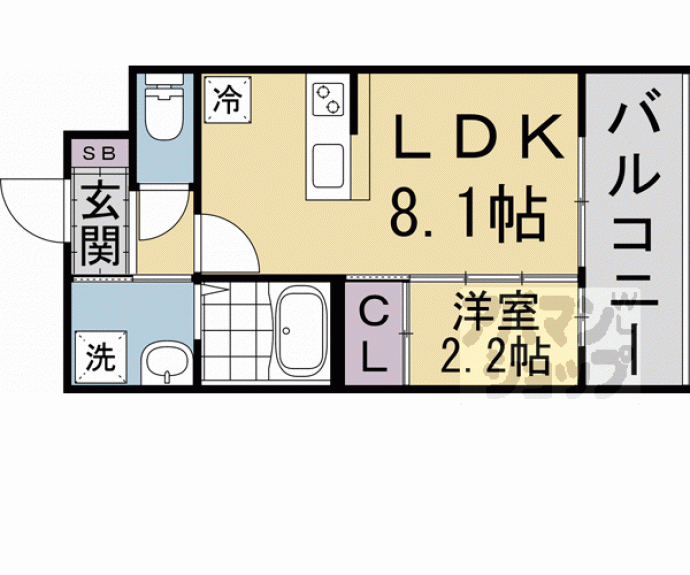 【アドバンス京都リエートⅡ】間取