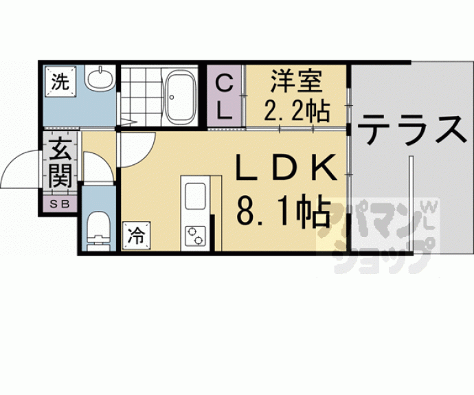 【アドバンス京都リエートⅡ】間取