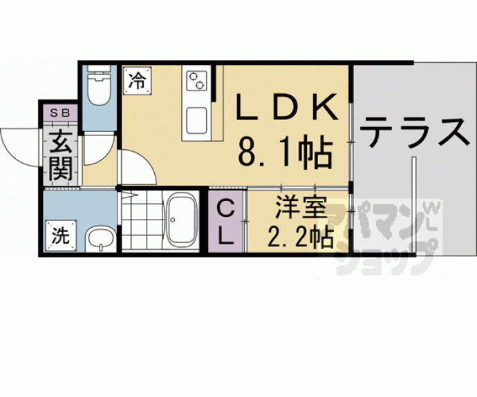 【アドバンス京都リエートⅡ】間取