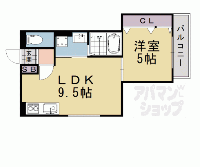 【パークス長岡京】間取