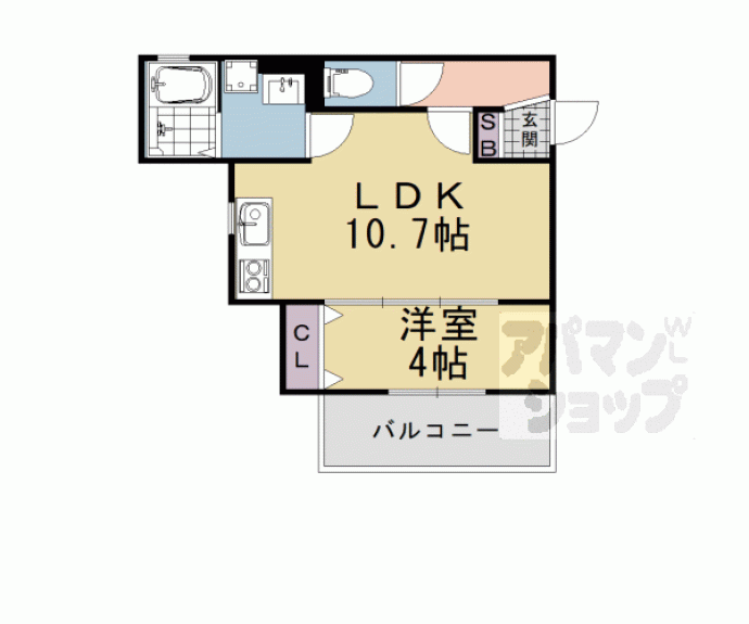 【パークス長岡京】間取