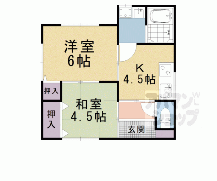 【小野荘司町貸家】間取