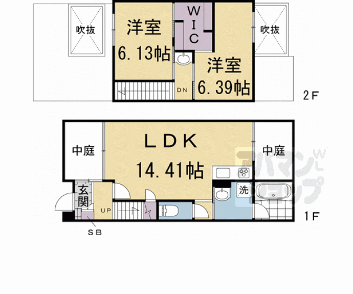 【仮称)今出川コートハウス】間取