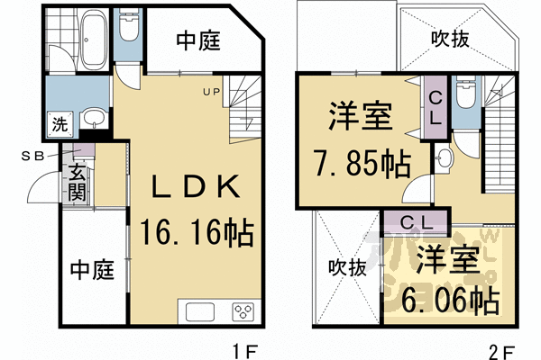 【今出川コートハウス】間取