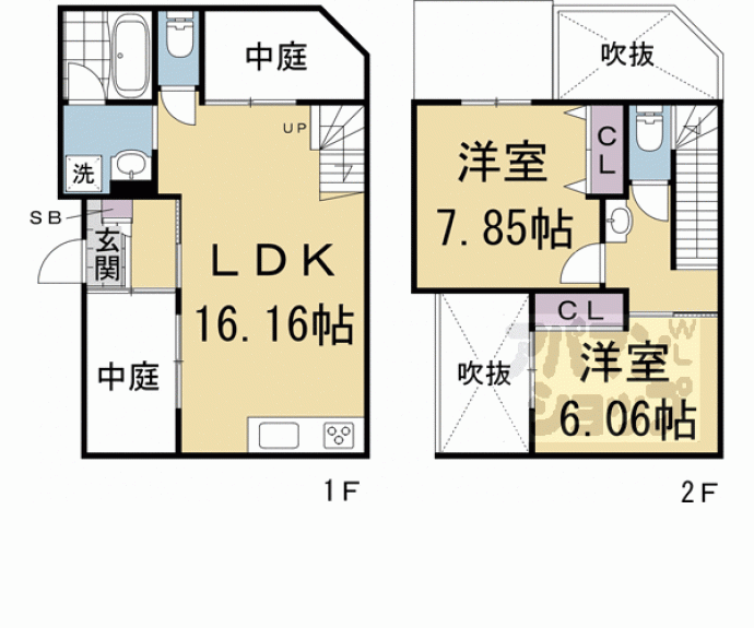 【仮称）今出川コートハウス】間取