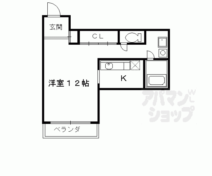 【グランデ西京極】間取