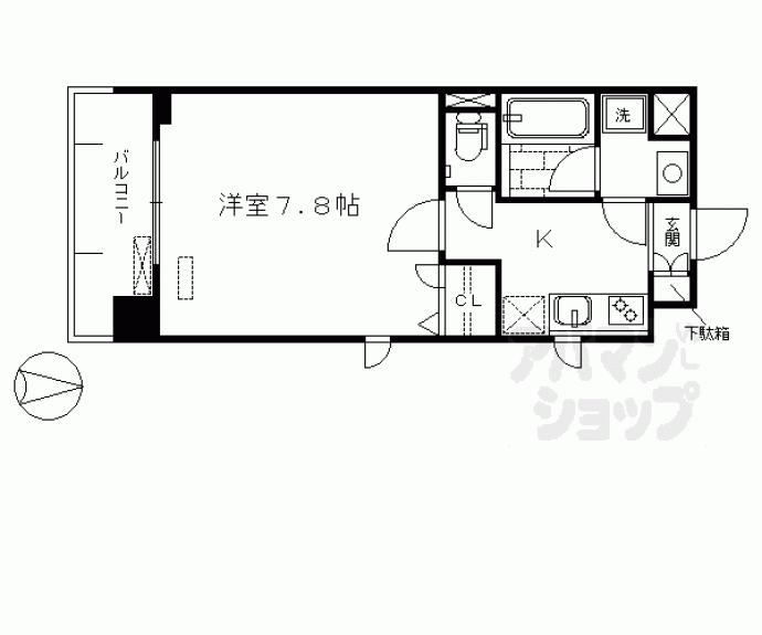 【ベラジオ五条堀川Ⅲ】間取
