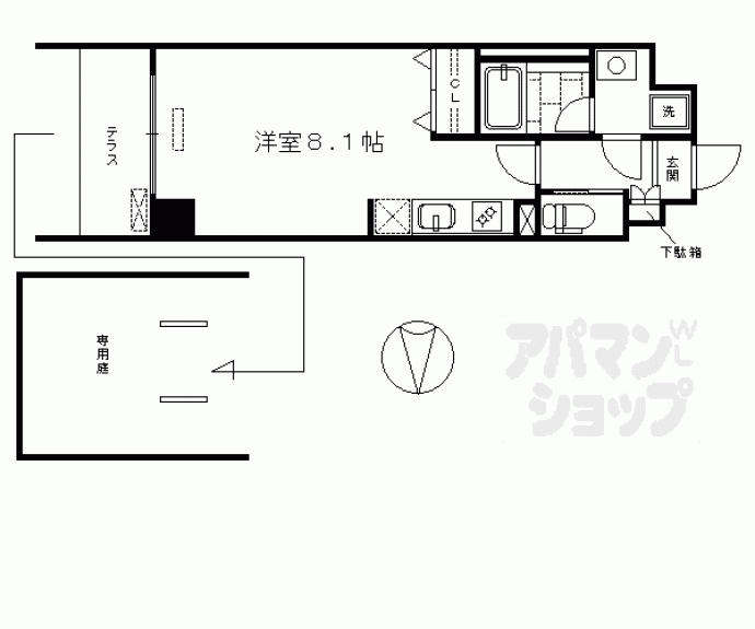 【ベラジオ五条堀川Ⅲ】間取